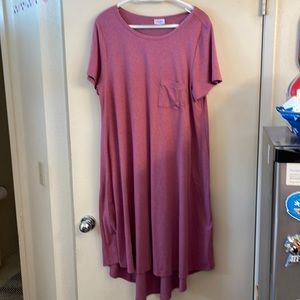 XL Dusty Rose Lularoe Carly dress